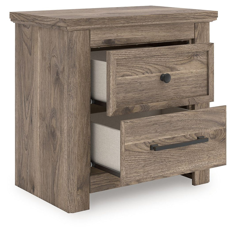 Rusticott - Two Drawer Night Stand - Brown - R&R Furniture Gallery (Fountain Valley, CA)