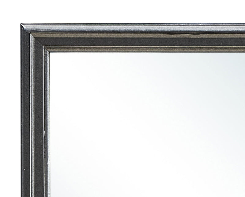 Elegant traditional wall mirror by Glory Furniture, featuring a classic frame suitable for any space, with reflective glass surface.