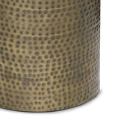 Corbin - Hammered Metal Side Table - R&R Furniture Gallery (Fountain Valley, CA)
