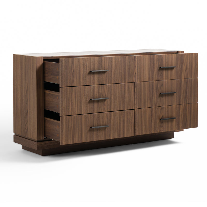 Bailey- Modern Walnut Dresser — view 5