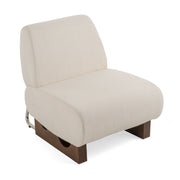 Barbara Modern Off White Accent Chair — view 2