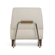 Barbara Modern Off White Accent Chair — view 4