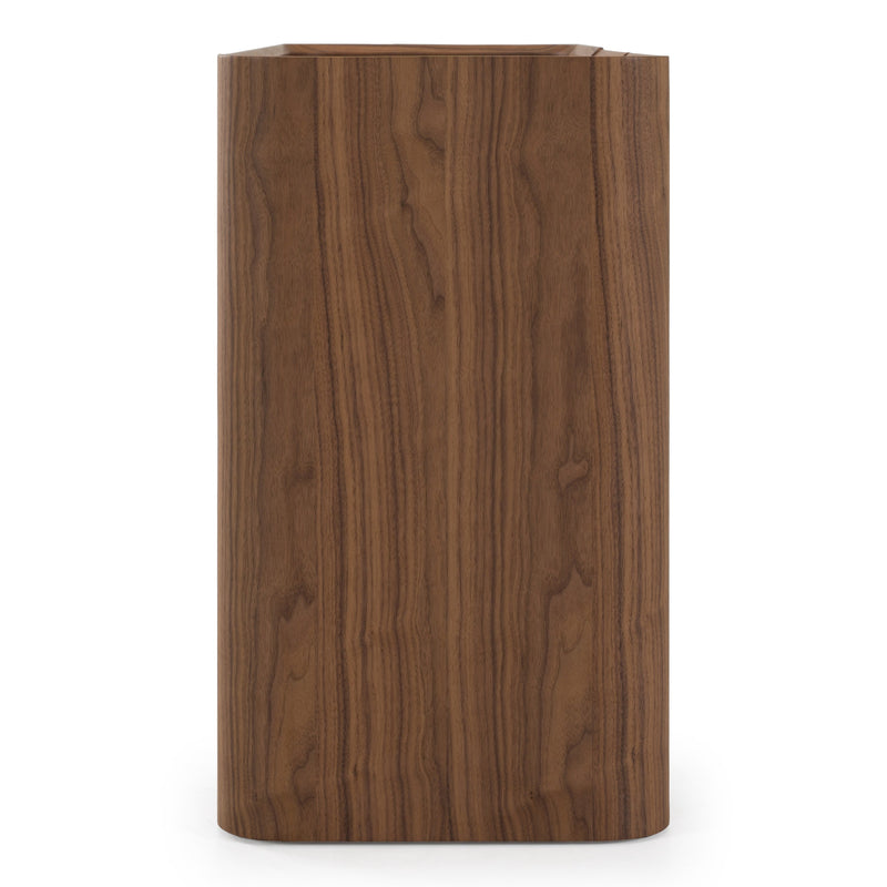 Barbon - Modern Black Glass + Walnut Buffet — view 2