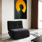 Basil - Modern Black Fabric Large Electric Recliner Chair