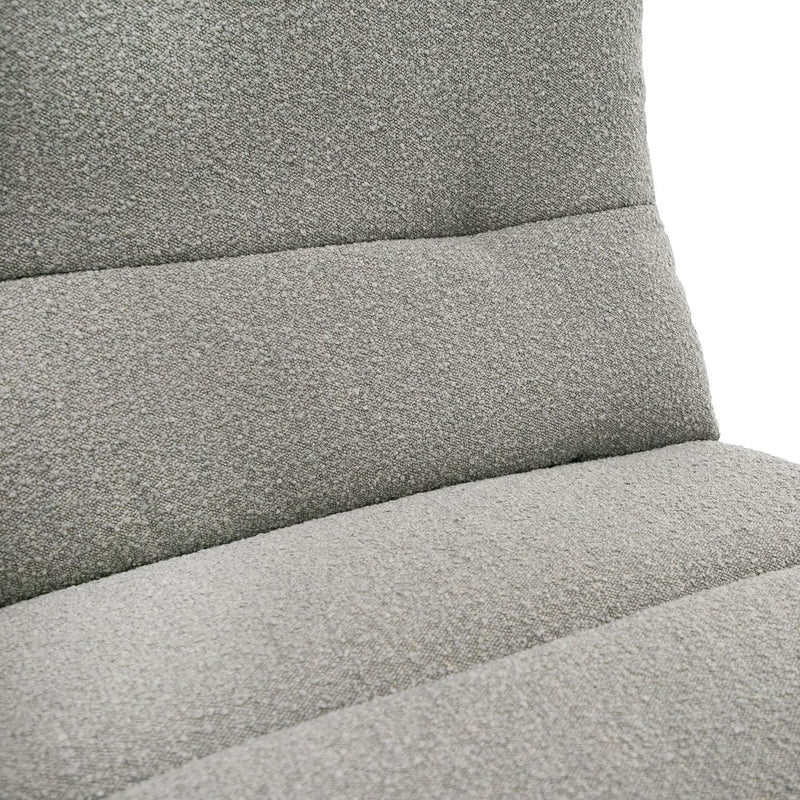 Basil - Modern Grey Fabric Large Sofa With 3 Electric Recliners — view 2