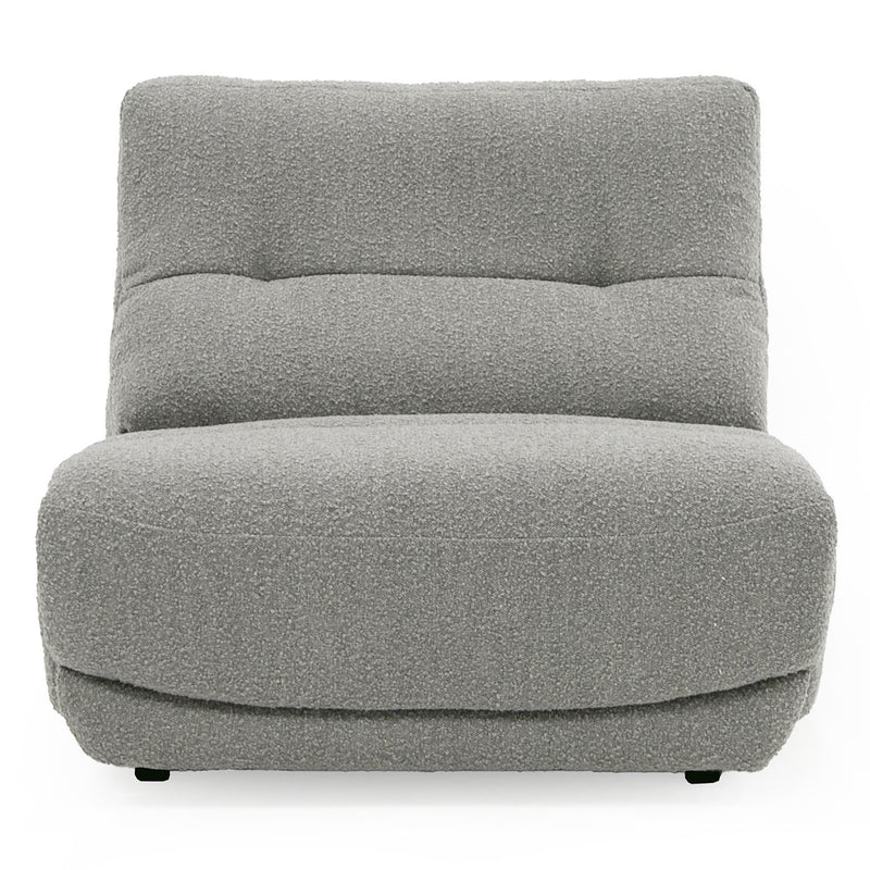 Basil - Modern Grey Fabric Large Electric Recliner Chair — view 4