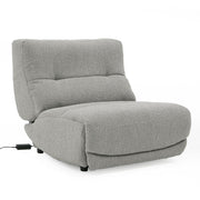 Basil - Modern Grey Fabric Large Electric Recliner Chair — view 5