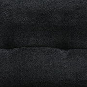 Basil - Modern Black Fabric Small Sofa With 3 Electric Recliners — view 4