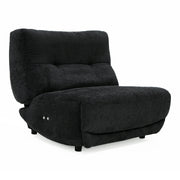 Basil - Modern Black Fabric Large Electric Recliner Chair — view 5