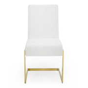 Batavia - Modern White & Gold Dining Chair (Set of 2) — view 5