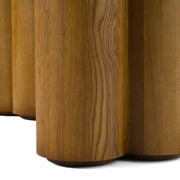 Bateman - Modern Faux Concrete + Walnut Dining Table — view 4