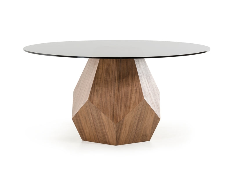 Rackham Mid-Century Walnut Round Dining Table — view 3