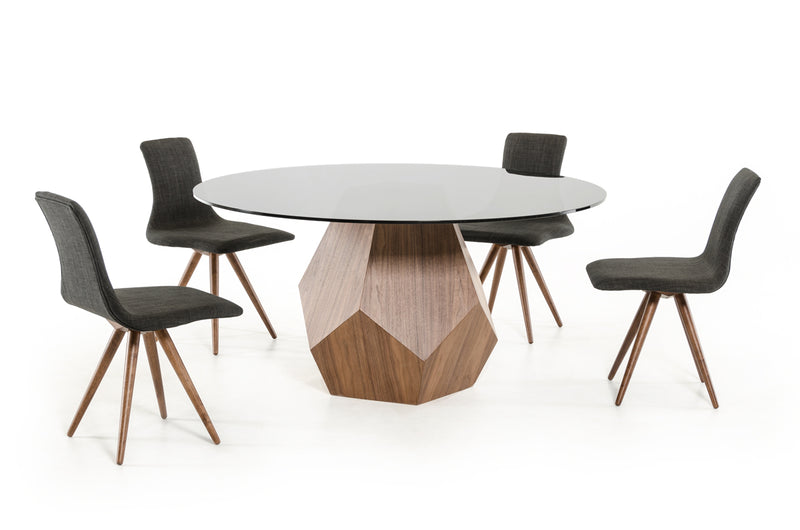 Rackham Mid-Century Walnut Round Dining Table — view 4