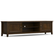 Burlington - Low TV Media Stand - Mahogany - R&R Furniture Gallery (Fountain Valley, CA)