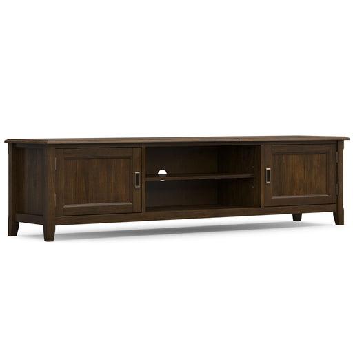 Burlington - Low TV Media Stand - Mahogany - R&R Furniture Gallery (Fountain Valley, CA)