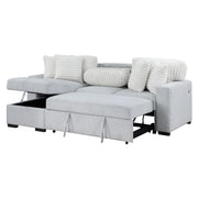 Ford - Reversible Pull Out Sofa Bed - Light Gray - R&R Furniture Gallery (Fountain Valley, CA)