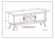 Draper - Handcrafted Mid Century Low TV Media Stand - R&R Furniture Gallery (Fountain Valley, CA)