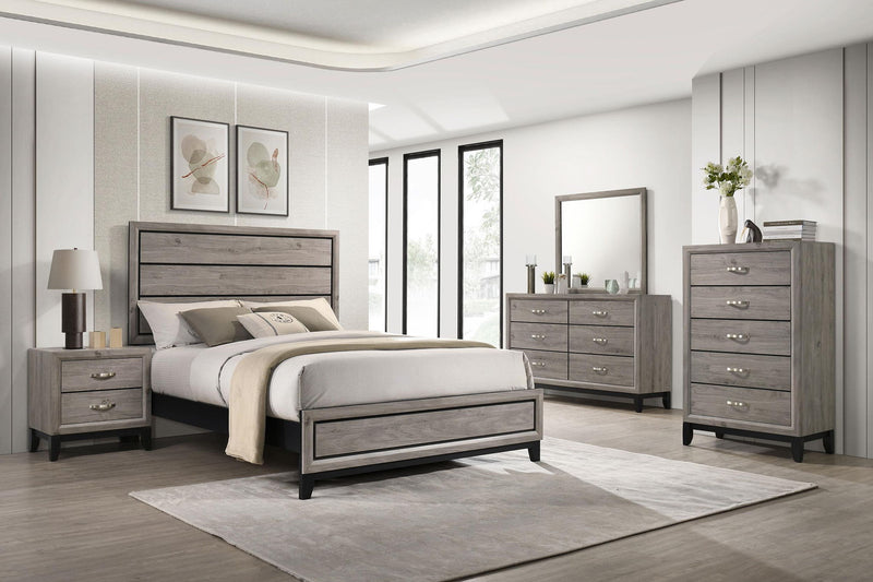 Watson 5-piece Wood Eastern King Bedroom Set Light Taupe