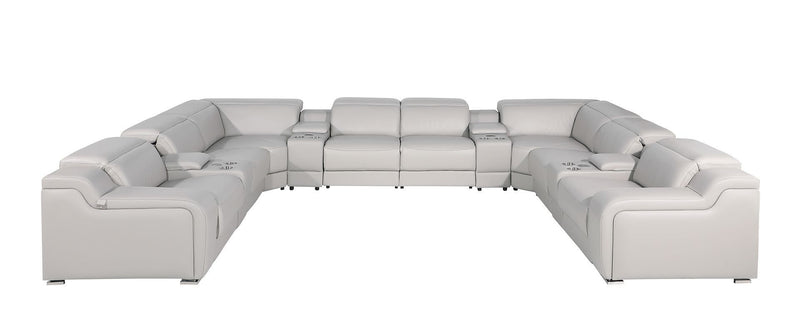1116 - 12-Piece U-Shaped Sectional Sofa In With 4 Power Recliners & Power Headrests