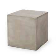 Noble House square lightweight side table for outdoor or indoor use, featuring a sleek design and sturdy construction.