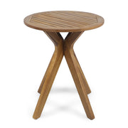 Stamford - Outdoor Bistro Table Acacia Wood X - Base - Teak - R&R Furniture Gallery (Fountain Valley, CA)
