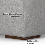 Rex - Handcrafted Sectional Sofa And Ottoman - R&R Furniture Gallery (Fountain Valley, CA)