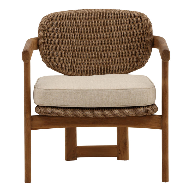 Alva - Outdoor Occasional Chair - Sand And Light Brown
