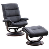 Knight - Manual Reclining Swivel Chair and Ottoman - R&R Furniture Gallery (Fountain Valley, CA)