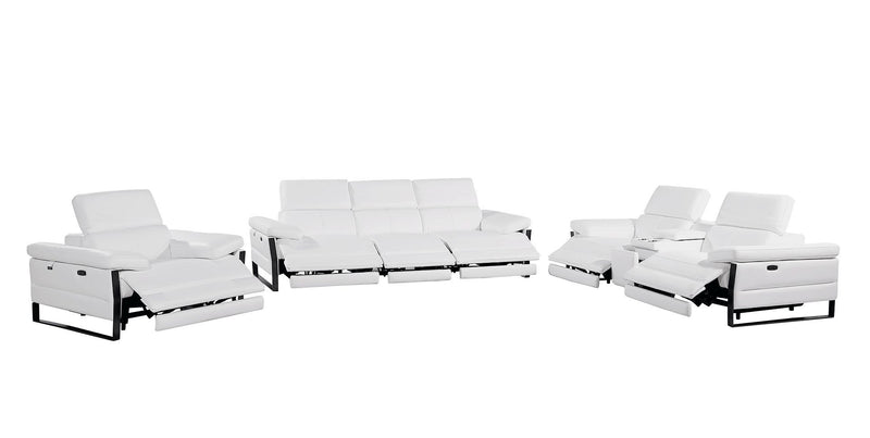 1246 - Modular Power Triple Reclining Sofa, Console Loveseat, And Chair Set With Power Headrests