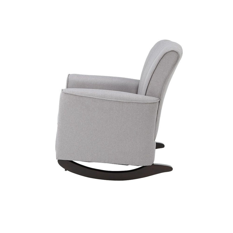 Denzell - Rocking Chair - Light Gray Linen - R&R Furniture Gallery (Fountain Valley, CA)