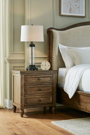 Sturlayne - Three Drawer Night Stand - Brown - R&R Furniture Gallery (Fountain Valley, CA)