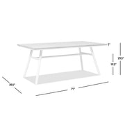 Maiden - 6 Seater Patio Dining Table - Natural Teak - R&R Furniture Gallery (Fountain Valley, CA)