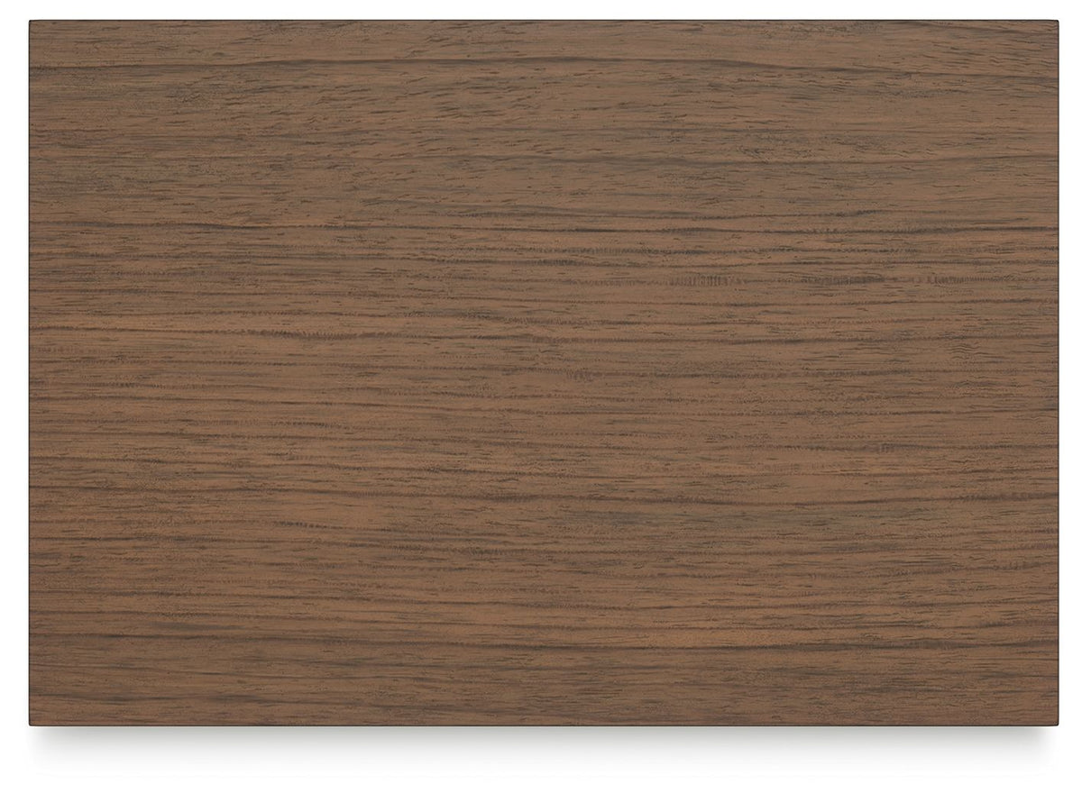 Landocken - Two Drawer Night Stand - Brown / Blue - R&R Furniture Gallery (Fountain Valley, CA)