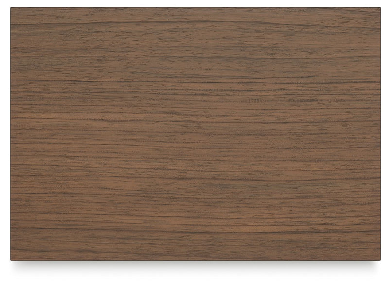 Landocken - Two Drawer Night Stand - Brown / Blue - R&R Furniture Gallery (Fountain Valley, CA)