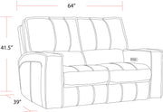 Rockford - Power Reclining Sofa Set - R&R Furniture Gallery (Fountain Valley, CA)