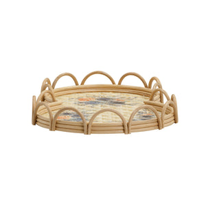 Corey - Figure Eight Bamboo Tray - Multi - R&R Furniture Gallery (Fountain Valley, CA)