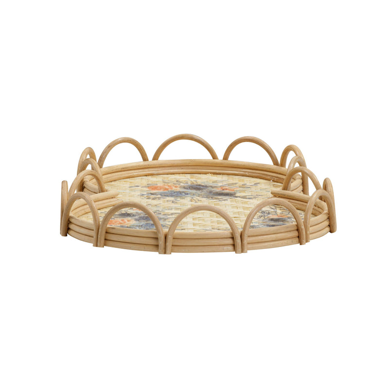 Corey - Figure Eight Bamboo Tray - Multi - R&R Furniture Gallery (Fountain Valley, CA)