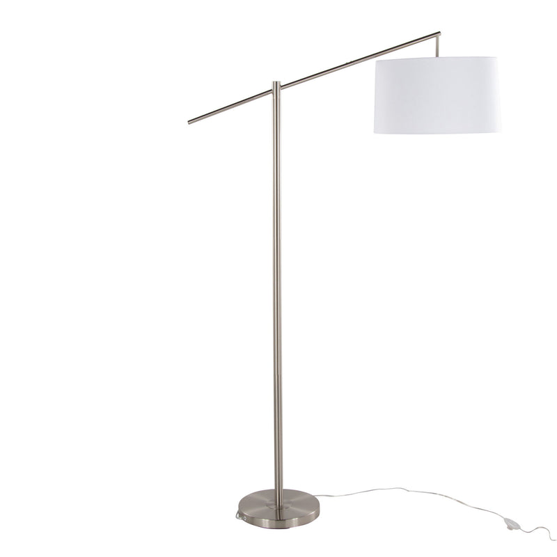Lumi Source Casper contemporary floor lamp with sleek design and adjustable arm, ideal for modern living spaces.