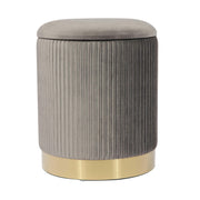 Zoe - Velvet Storage Ottoman - R&R Furniture Gallery (Fountain Valley, CA)