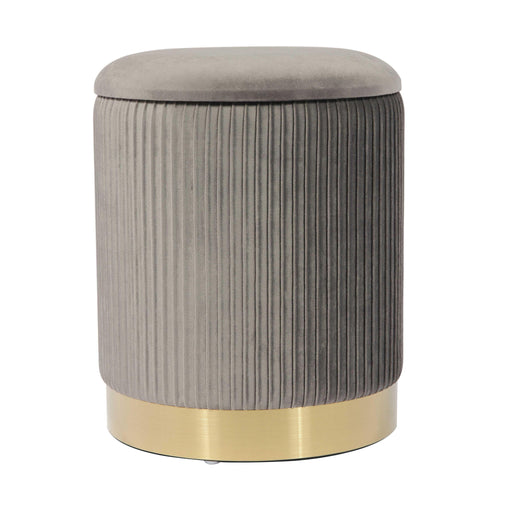 Zoe - Velvet Storage Ottoman - R&R Furniture Gallery (Fountain Valley, CA)