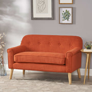 Classic Loveseat With Rolled Armrests And Button Tufting - R&R Furniture Gallery (Fountain Valley, CA)