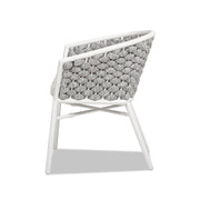 Rowan - Rope Barrel Back Patio Dining Chairs (Set of 2) - Optic White - R&R Furniture Gallery (Fountain Valley, CA)