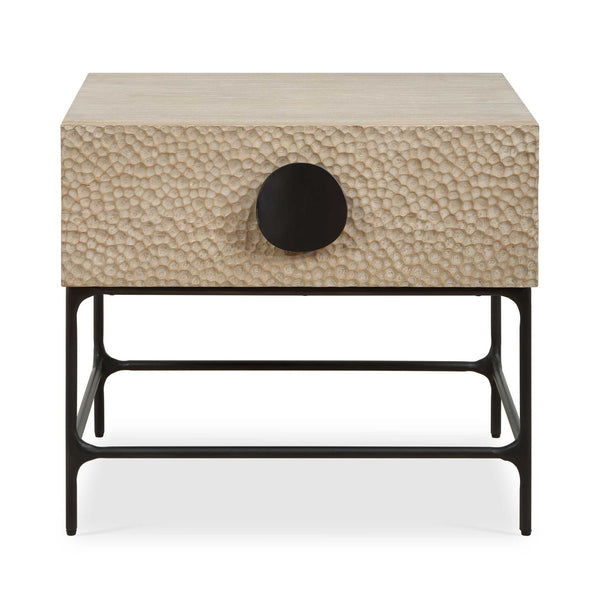 Lunar - Wooden Side Table - Black / Woodtone