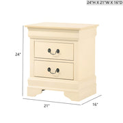 Traditional Style Design Nightstand - R&R Furniture Gallery (Fountain Valley, CA)