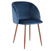 Set of two Lumi Source Fran contemporary dining chairs with sleek design and neutral upholstery, perfect for modern dining rooms.
