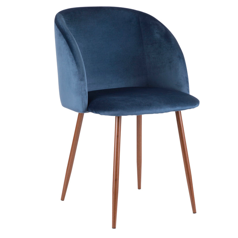 Set of two Lumi Source Fran contemporary dining chairs with sleek design and neutral upholstery, perfect for modern dining rooms.