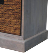 Basket Storage Cabinet - Gray Ash - R&R Furniture Gallery (Fountain Valley, CA)