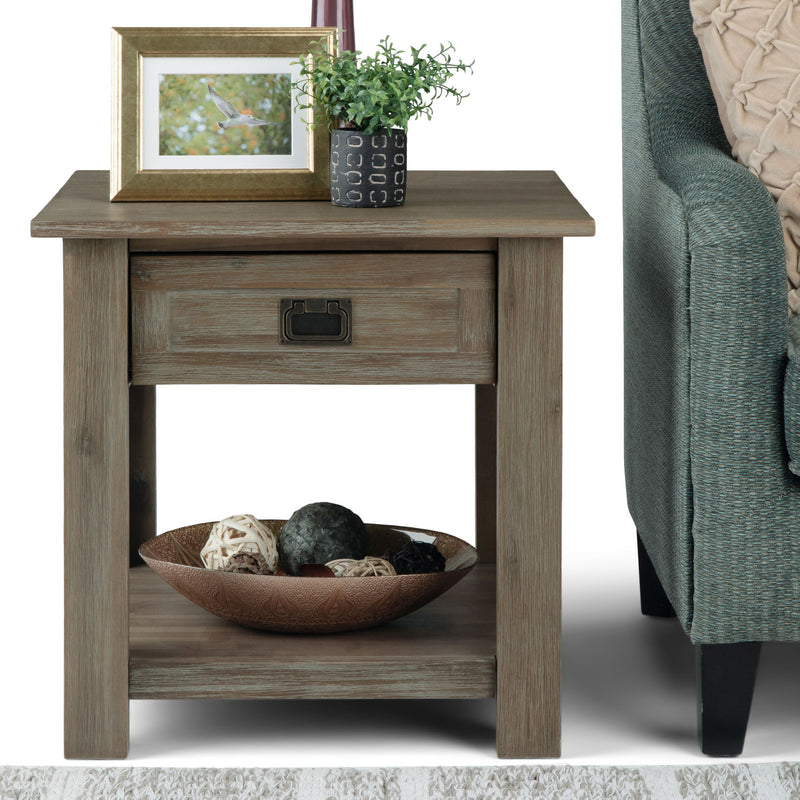 Monroe - Handcrafted Side Table - R&R Furniture Gallery (Fountain Valley, CA)