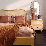 Grappa - Wood & Rattan Bed - R&R Furniture Gallery (Fountain Valley, CA)