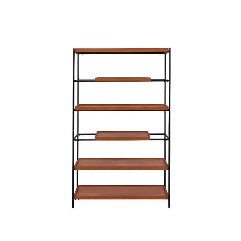 Oaken - Bookshelf - Honey Oak & Black - R&R Furniture Gallery (Fountain Valley, CA)
